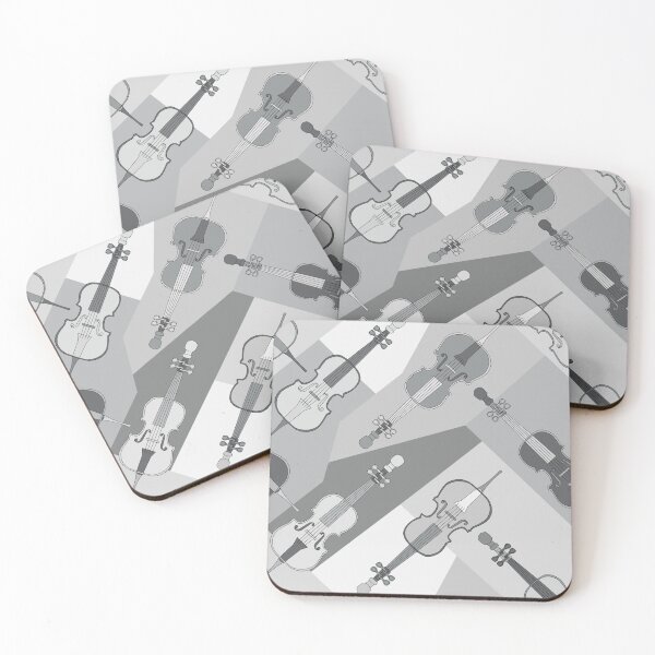 Item preview, Angled Cellos Grays designed and sold by BartholGraphics.