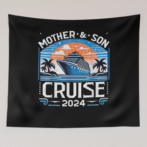 Item preview, Mother And Son Cruise 2024 Funny Family Vacation 2024 designed and sold by studiopekepeke.