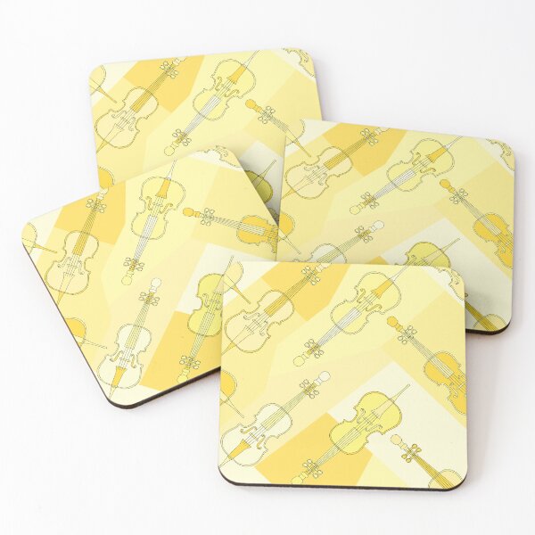 Item preview, Angled Cellos Yellow designed and sold by BartholGraphics.