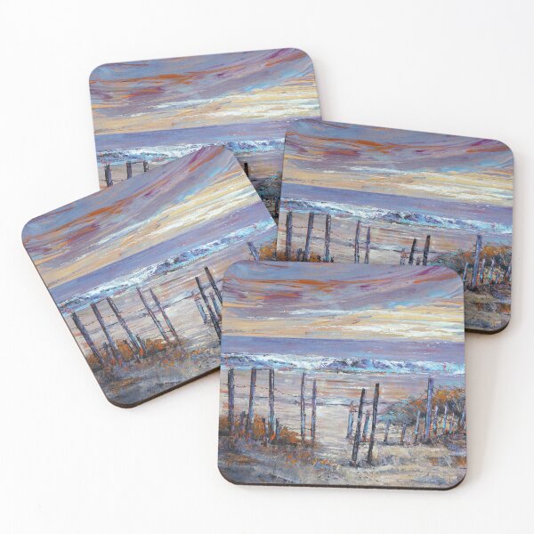 Item preview, Serene Sunset Calm Ocean Original Painting designed and sold by Kizzydesign.