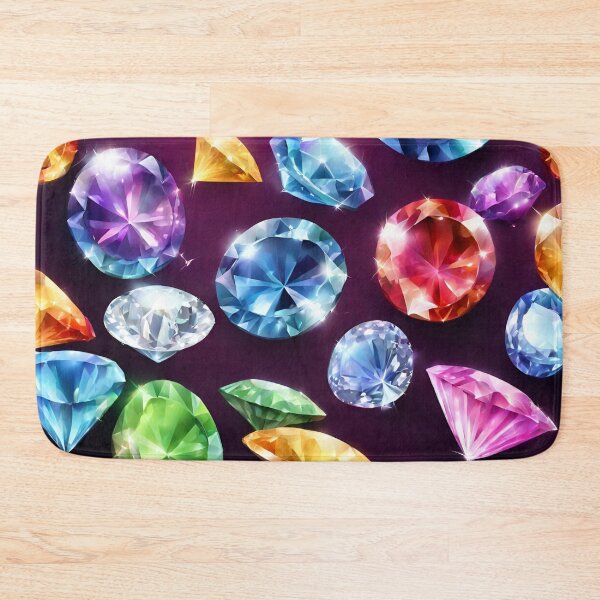 Item preview, Scattered diamonds on a purple background designed and sold by SweetRossel.