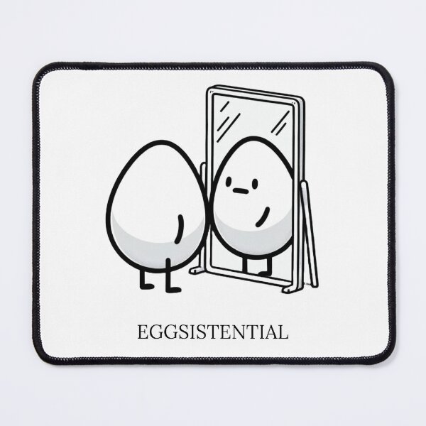 Item preview, Eggsistential existentialist philosophy meme designed and sold by blitzprints.