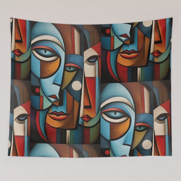 Item preview, Faces Abstract Art designed and sold by sheprint.