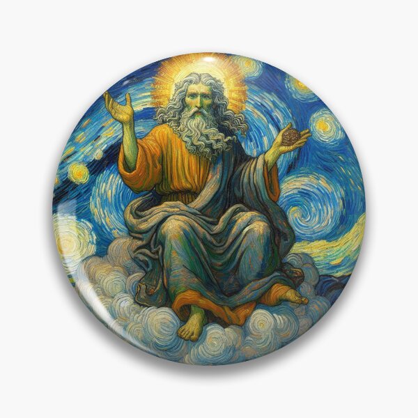Item preview, God Meditating - Van Gogh Style designed and sold by PickledjoArt.
