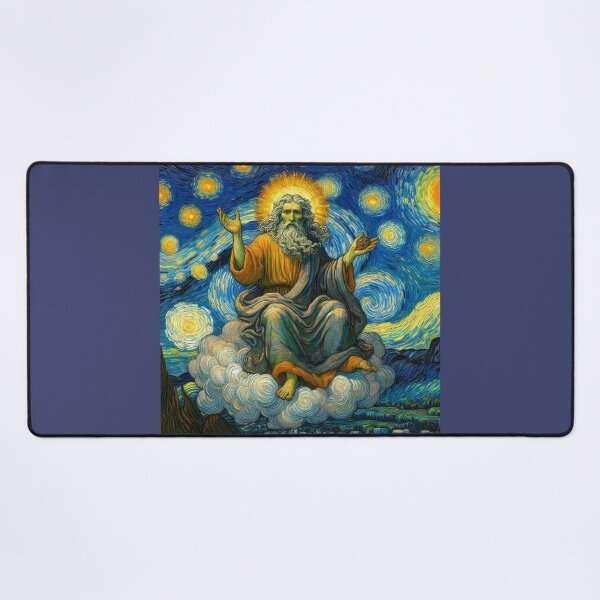Item preview, God Meditating - Van Gogh Style designed and sold by PickledjoArt.