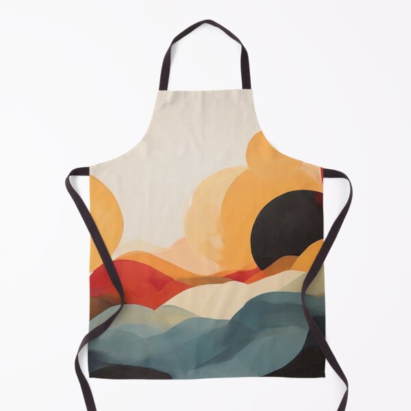 Item preview, Sunset Contours: Warm Hues Abstract Landscape designed and sold by gooseprinttees.