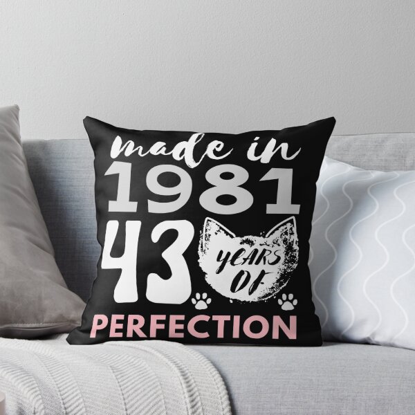 Item preview, 43 Year Old 1981 perfection cat 43th Birthday   designed and sold by Micro-dose.