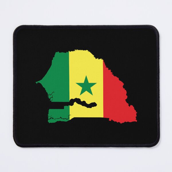 Item preview, Flag Map of Senegal designed and sold by feether-store.