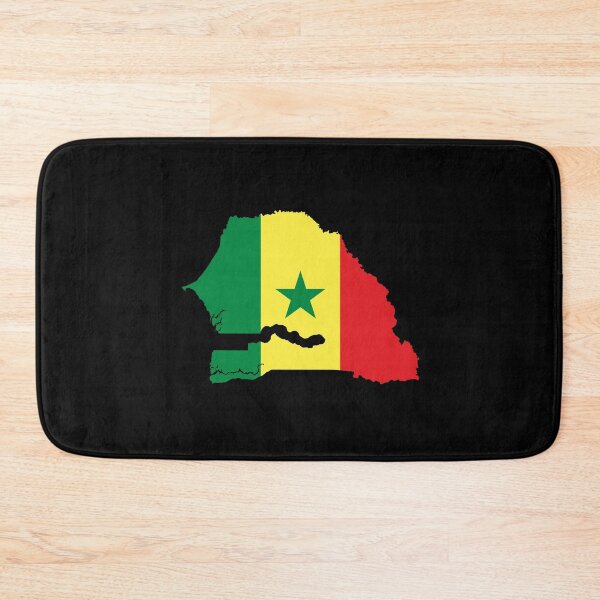 Item preview, Flag Map of Senegal designed and sold by feether-store.
