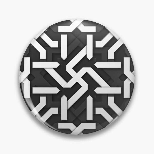 Item preview, Black and White Geometric Pattern 16 designed and sold by davidalv.