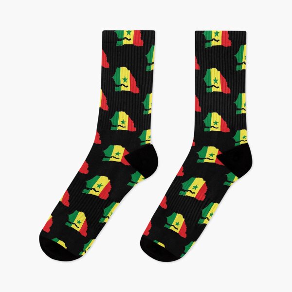 Item preview, Flag Map of Senegal designed and sold by feether-store.