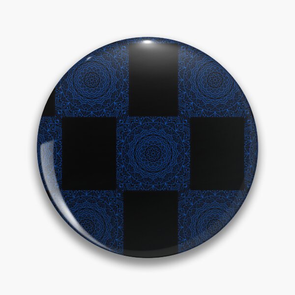 Item preview, Blue Mandala checkboard pattern designed and sold by ViYa1.