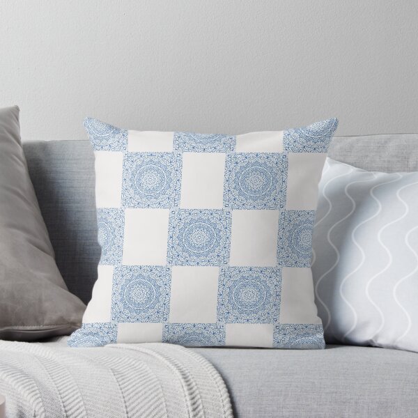 Item preview, Blue Mandala checkboard pattern designed and sold by ViYa1.