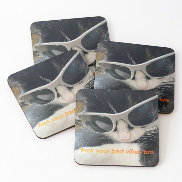 Item preview, Cat glass meme designed and sold by CorArte.
