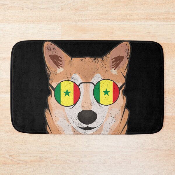 Item preview, Vintage Patriotic Shiba Inu Senegalese Flag designed and sold by feether-store.