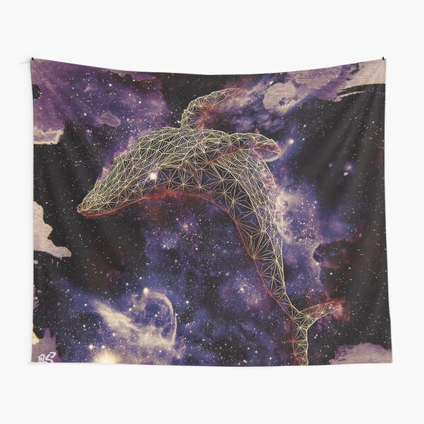 Celestial Whale Tapestry
