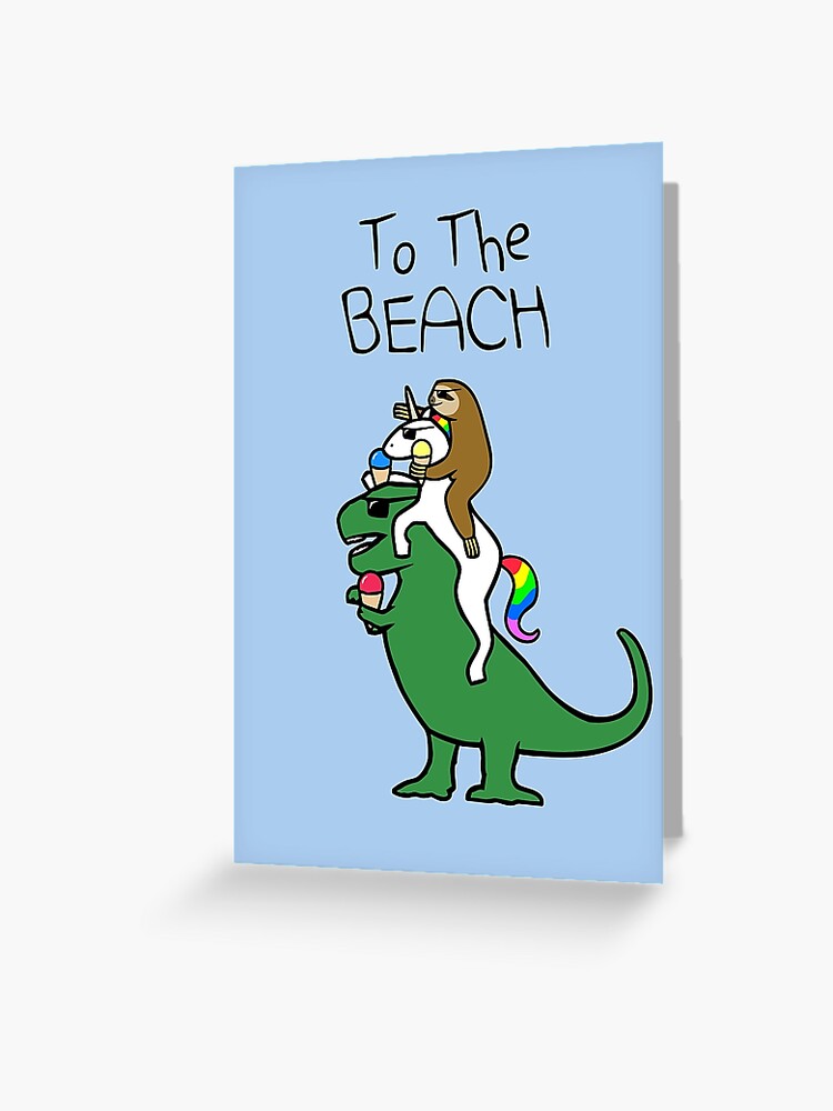 sloth riding t rex