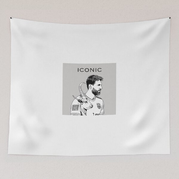 Item preview, Iconic Leo Messi Black and White designed and sold by The-GOAT-Store.