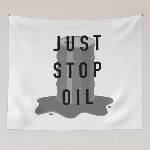 Item preview, Just Stop Oil Stickers designed and sold by CANDYFrog.
