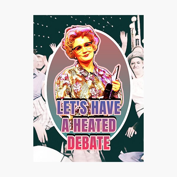 Artikel-Vorschau von Frau Merton Debates, designt und verkauft von RGPdesigns.
