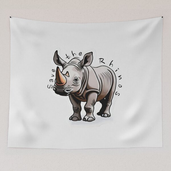Item preview, Rhinoceros (Save the Rhinos) designed and sold by ViaNature.