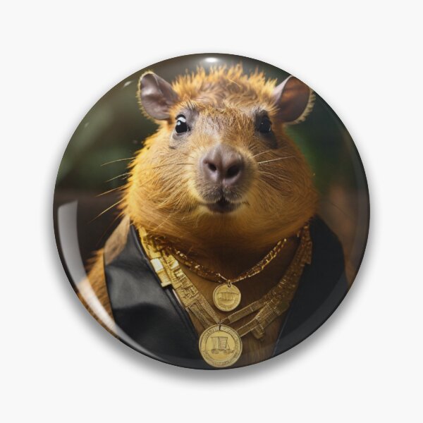 Item preview, Capybara Gold Buddy designed and sold by NeatThingLover.