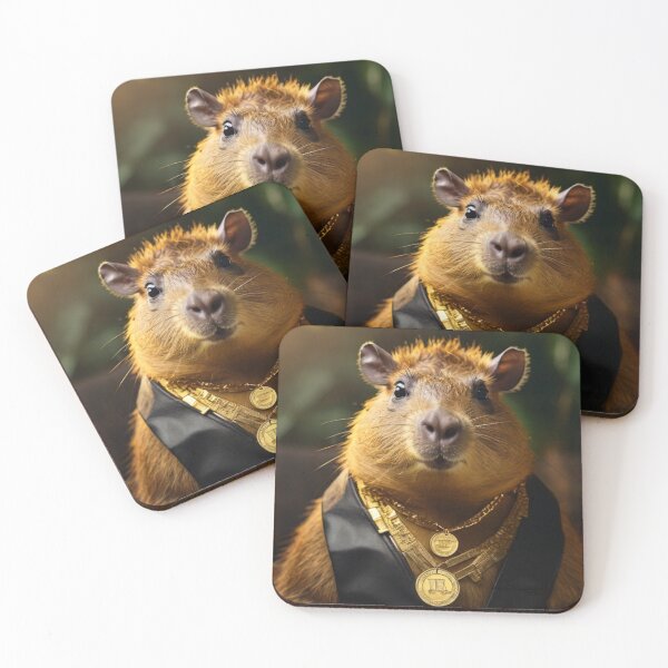 Item preview, Capybara Gold Buddy designed and sold by NeatThingLover.