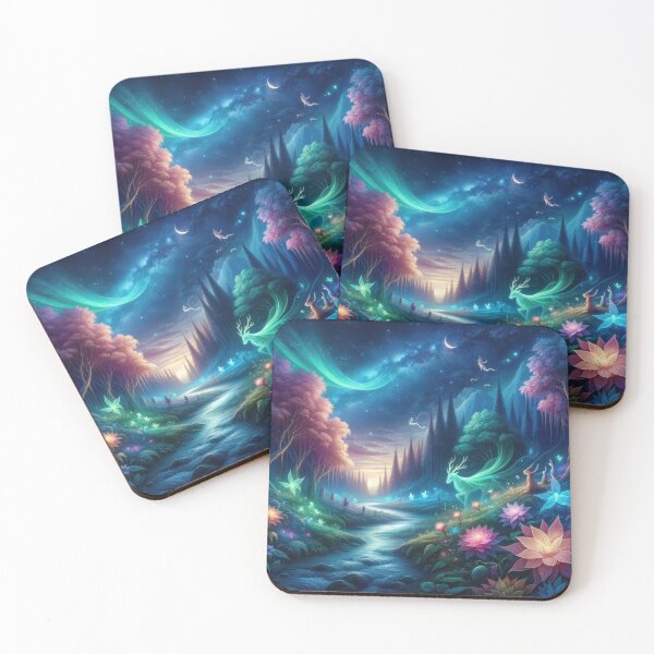Item preview, Enchanted Night in a Mystical Forest designed and sold by SunkenCost.