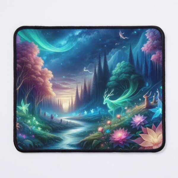 Item preview, Enchanted Night in a Mystical Forest designed and sold by SunkenCost.