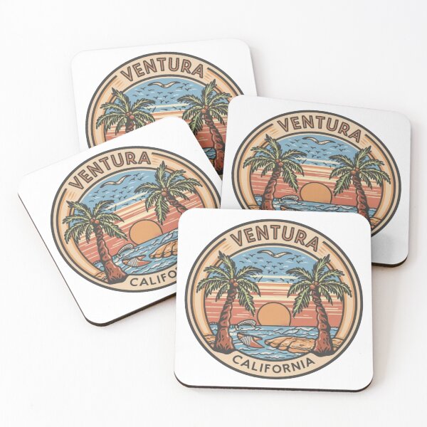 Item preview, Ventura, California | Palm trees with coconuts and the sea  designed and sold by CircinusStore.