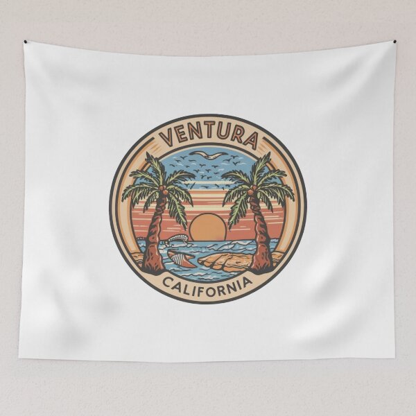Item preview, Ventura, California | Palm trees with coconuts and the sea  designed and sold by CircinusStore.