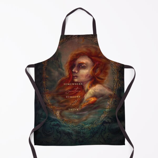Item preview, Dark Faerie Fine Art: Little Mermaid Lament: sapphic quote in gold typography  designed and sold by Monica Laipple.