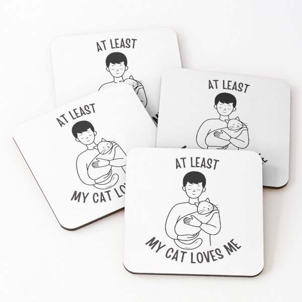 Item preview, Atleast my cat loves me | cat lover designed and sold by PurpleWay.