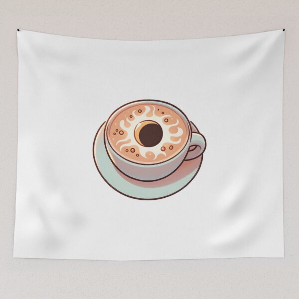 Item preview, Eclipse Latte Art in Coffee Cup designed and sold by UmbrellaStudio1.