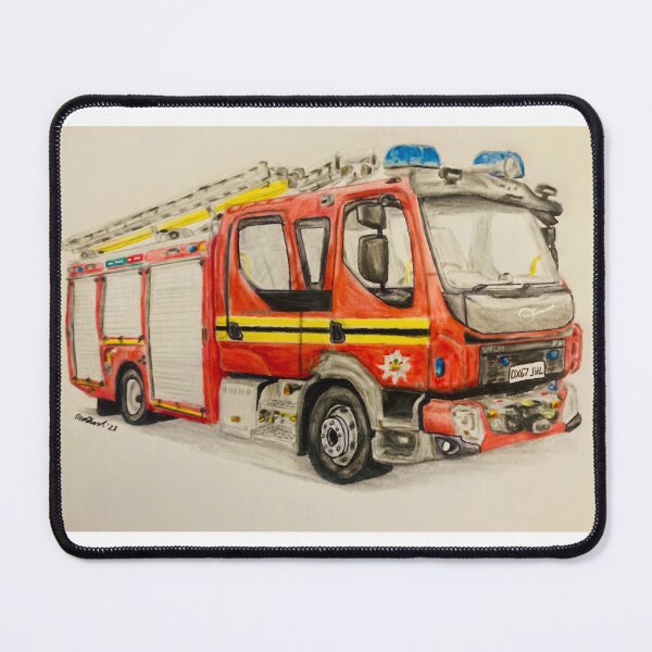Item preview, West Midlands Fire truck  designed and sold by Truck drawing art.