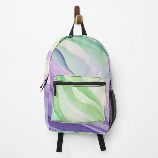 Item preview, Abstract green and purple gradient swirl pattern designed and sold by PleasingVisuals.