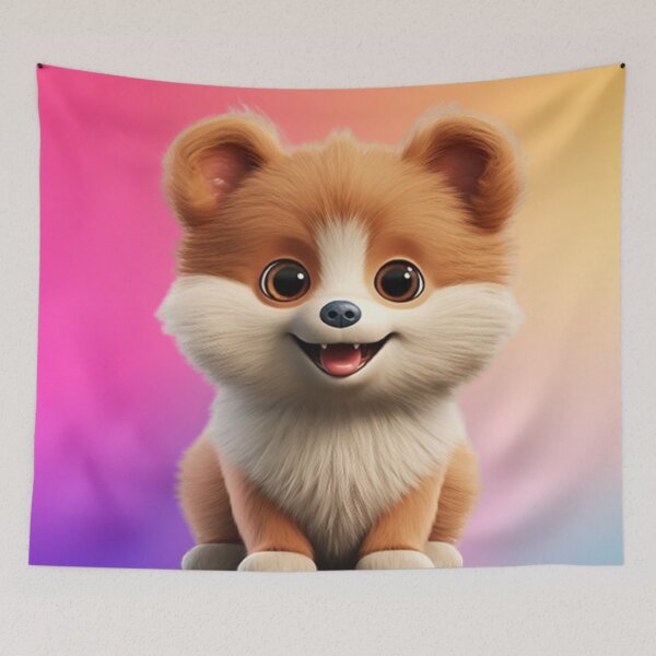 Item preview, Cute Husky puppy dog in sitting position designed and sold by JaroDesign2023.