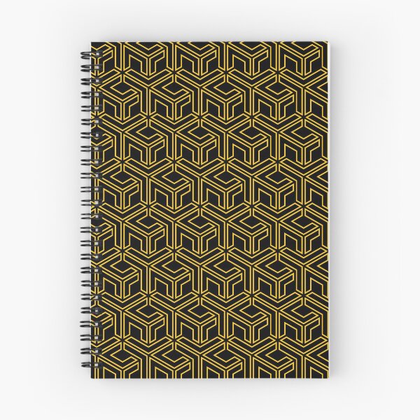 Item preview, 3D Effect Geometric Pattern - Gold Abstract Cubes designed and sold by FakeMirror.