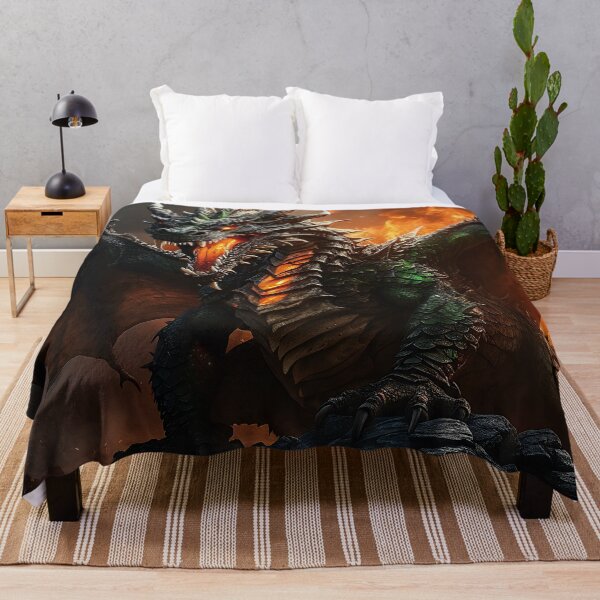 Item preview, Majestic Dragon Guardian of the Infernal Realms designed and sold by ArtComixHaven.