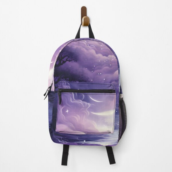 Item preview, Aesthetic purple magical fantasy landscape designed and sold by PleasingVisuals.