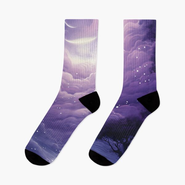 Item preview, Aesthetic purple magical fantasy landscape designed and sold by PleasingVisuals.