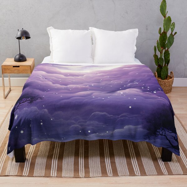 Item preview, Aesthetic purple magical fantasy landscape designed and sold by PleasingVisuals.