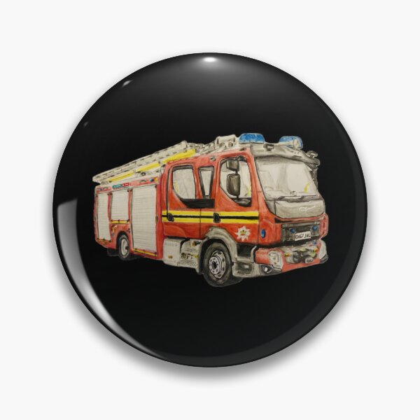 Item preview, West Midlands fire engine cut out design designed and sold by Truck drawing art.