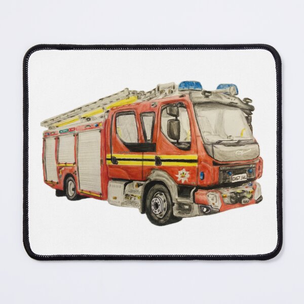 Item preview, West Midlands fire engine cut out design designed and sold by Truck drawing art.