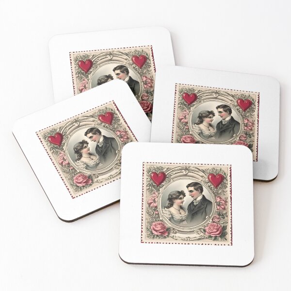 Item preview, Portrait of Lovers - Victorian Valentines designed and sold by Courtney Fisher.