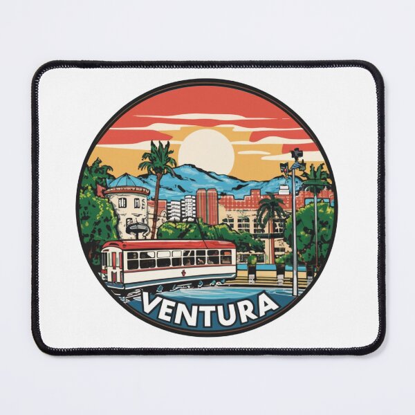 Item preview, Ventura, California | Downtown with the tramway designed and sold by CircinusStore.