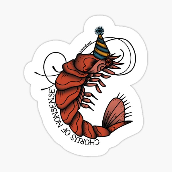 Item preview, “Chorus Of Nonsense” Flash Tattoo designed and sold by IntrepidBeans.