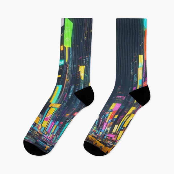Item preview, Vibrant Metropolis: Neon Dreams and Concrete Realms designed and sold by ArtComixHaven.