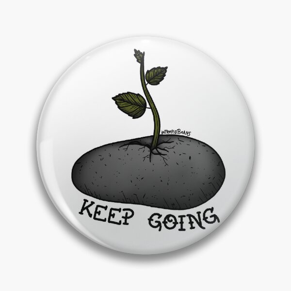 Item preview, “Keep Going” Flash Tattoo designed and sold by IntrepidBeans.