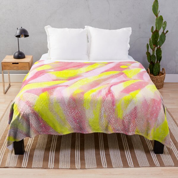 Item preview, Abstract Pink and Yellow Brush Strokes designed and sold by AnimaliaStar.